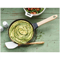 Staub | 8-inch, Frying Pan With Wooden Handle, Matte Black | Cast Iron
