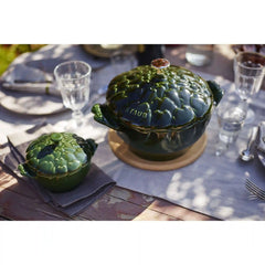 Staub | 3 qt, Artichoke, Dutch Oven, Basil | Cast Iron