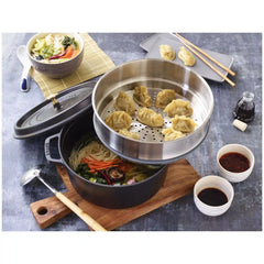 Staub | 4.75 qt, Stainless Steel Steamer Insert | Cast Iron - Accessories