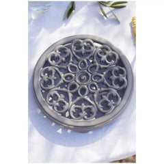Staub | 9-inch, Round, Cast Iron Lilly Trivet, Graphite Grey | Cast Iron - Accessories