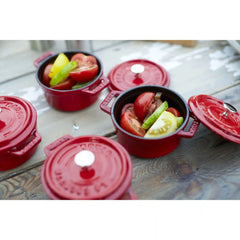 Staub | 0.25 qt, Mini Round Dutch Oven, Cherry | Cast Iron