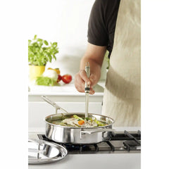 Demeyere | 3 qt Sauté Pan With Helper Handle And Lid, 18/10 Stainless Steel  | Industry 5