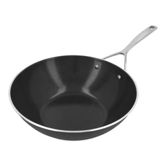 Demeyere | 12-inch, Aluminum, Wok With Ceramic Coating, Matte Black | Alu Pro 5
