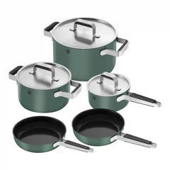 ZWILLING | 8-pc Stainless Steel Cookware Set, Green | Pure