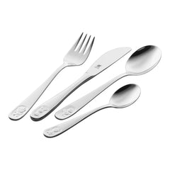 ZWILLING | 4-pc TWIN Kids  Bino Flatware Set, 18/10 Stainless Steel  | Kids Flatware & Dinnerware