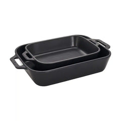 Staub | 5-pc, Mixed Baking Dish Set, Matte Black | Stoneware