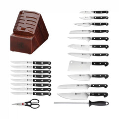ZWILLING | 22-pc, Knife block set, Silver-Black | Pro