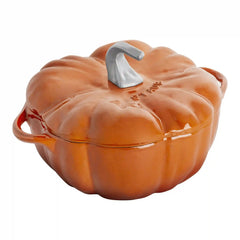 Staub | 3.5 qt, Pumpkin, Dutch Oven With Stainless Steel Knob, Burnt Orange | Cast Iron