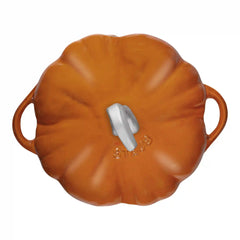 Staub | 3.5 qt, Pumpkin, Dutch Oven With Stainless Steel Knob, Burnt Orange | Cast Iron