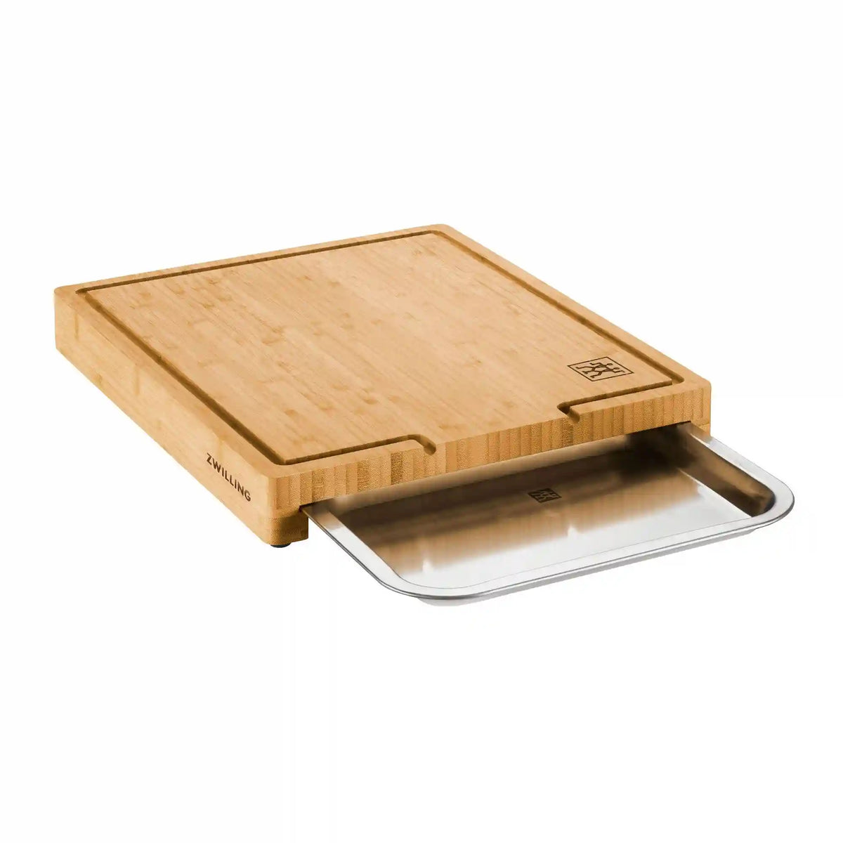 ZWILLING | 15.5-inch x 12-inch Cutting Board With Tray, Bamboo  | BBQ+