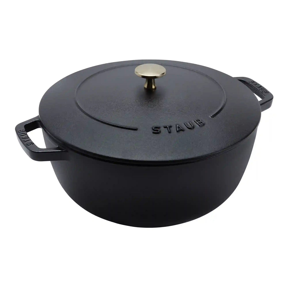 Staub | 5 qt, Essential French Oven, Matte Black | Cast Iron