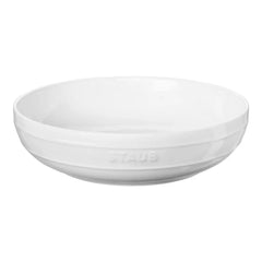 Staub | 11.5-inch, Shallow Serving Bowl, White | Stoneware