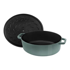 Staub | 6 qt, Wide Oval French Oven, Eucalyptus | Cast Iron