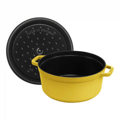 Staub | 5.5 qt, Round, Dutch Oven, Citron | Cast Iron