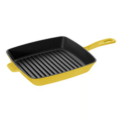 Staub | 12-inch, Cast Iron, Square, Grill Pan, Citron | Cast Iron