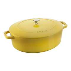 Staub | 6 qt, Wide Oval French Oven, Citron | Cast Iron
