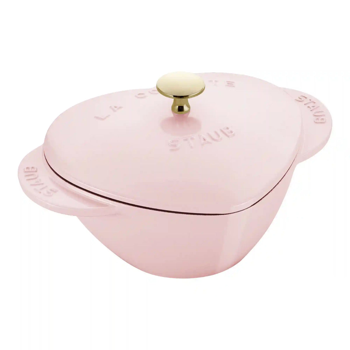 Staub | 1.75 qt, Heart, Dutch Oven, Peony Pink | Cast Iron - Specialty Shaped Cocottes