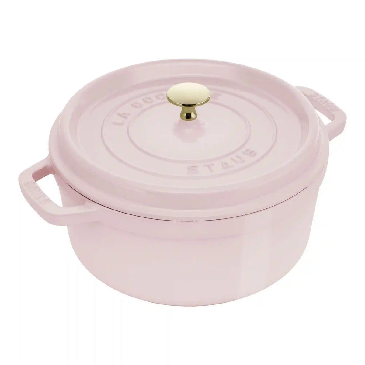 Staub | 4 qt, Round, Dutch Oven, Peony Pink | Cast Iron