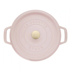 Staub | 4 qt, Round, Dutch Oven, Peony Pink | Cast Iron