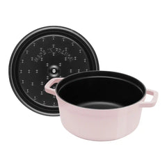 Staub | 4 qt, Round, Dutch Oven, Peony Pink | Cast Iron