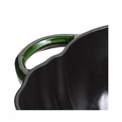 Staub | 3.5 qt, Pumpkin, Dutch Oven With Stainless Steel Knob, Basil | Cast Iron