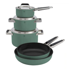ZWILLING | 8-pc Stainless Steel Cookware Set, Green | Pure
