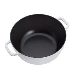 Staub | 5 qt, Essential French Oven, Pure White | Cast Iron