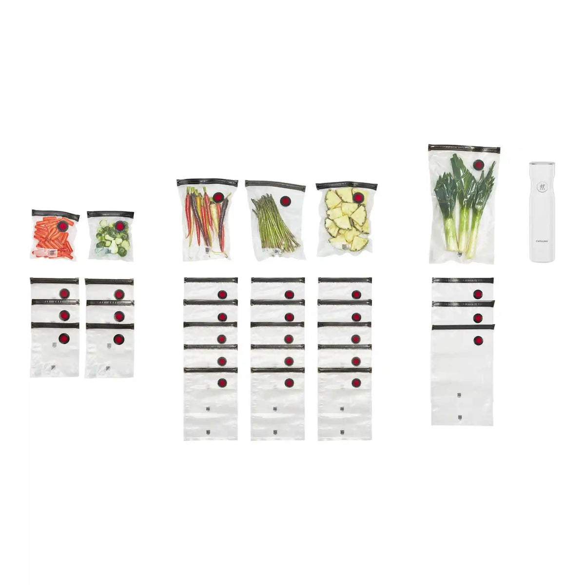 ZWILLING | S/M/L Mixed Bag Set with Vacuum Pump , 30-pc | Fresh & Save