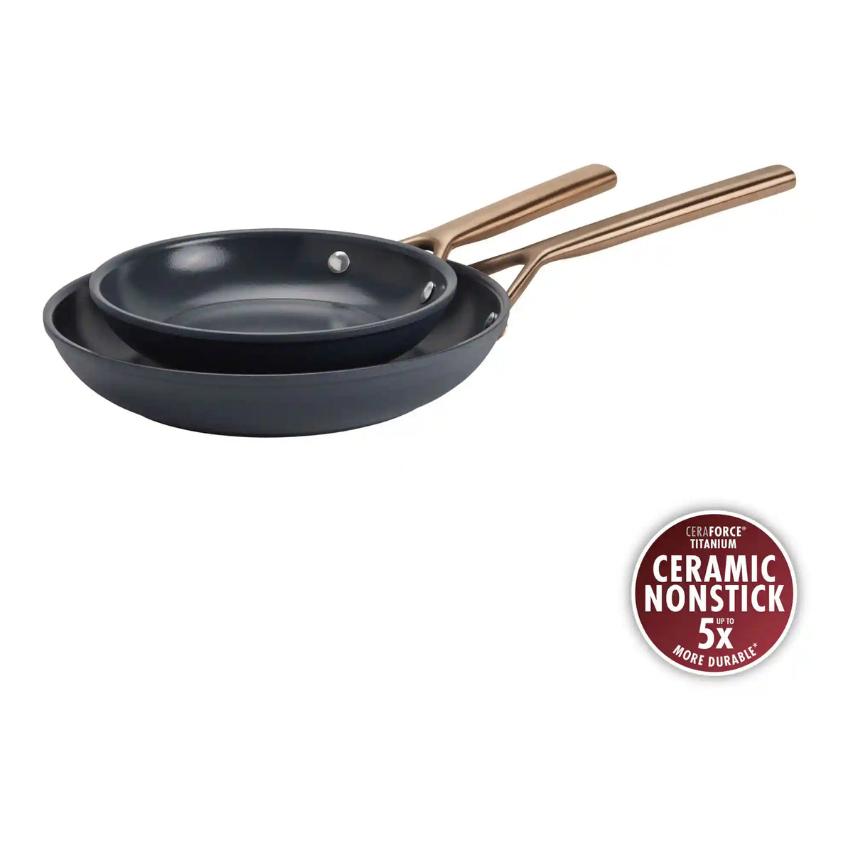 ZWILLING | 2-pc, Frying Pan Set Ceramic Nonstick Titanium | Milano