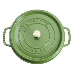 Staub | 7 qt, Round, Dutch Oven, Pistachio | Cast Iron - Round Cocottes