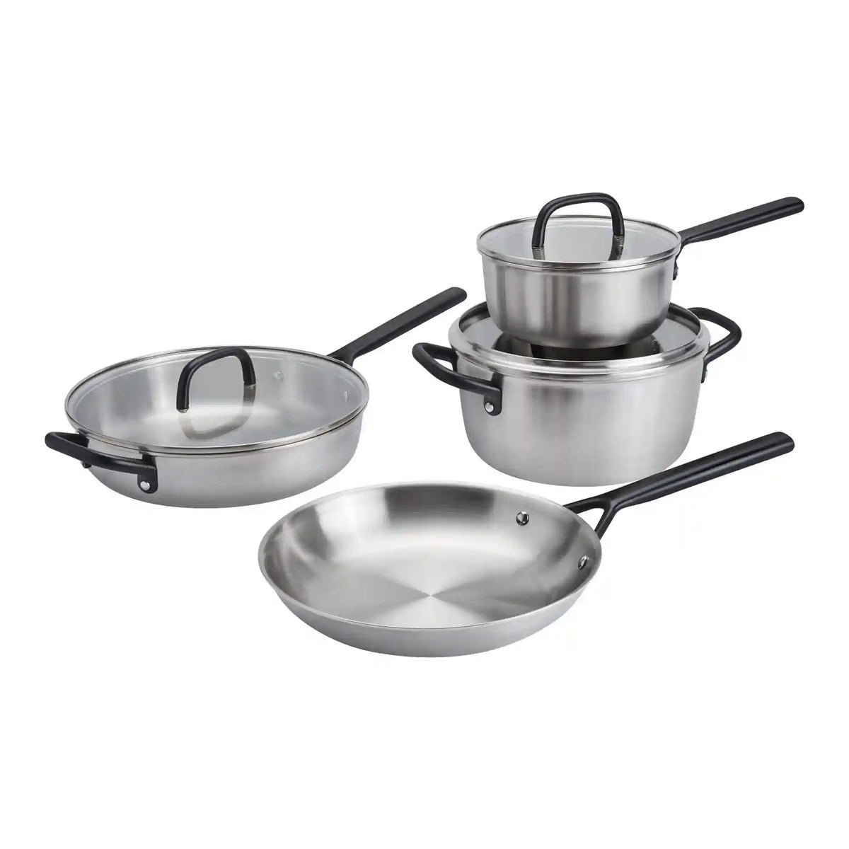 ZWILLING | 7-pc, Stainless Steel, Cookware Set | Milano Stainless Steel