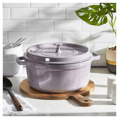 Staub | 5.5 qt, Round, Dutch Oven, Lilac | Cast Iron