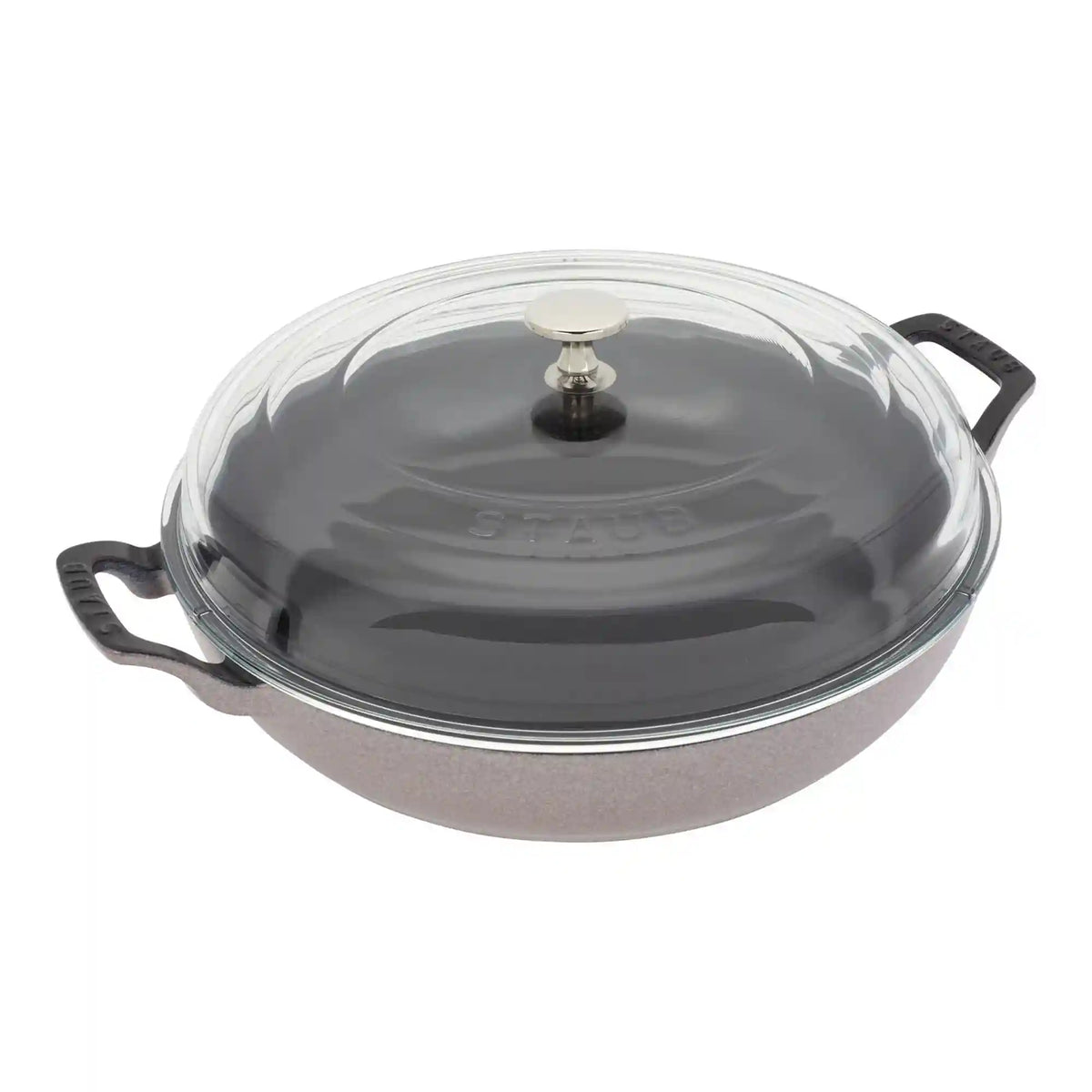 Staub | 3.5 qt, Braiser With Glass Lid, Lilac | Cast Iron