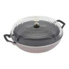 Staub | 3.5 qt, Braiser With Glass Lid, Lilac | Cast Iron