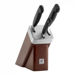 ZWILLING | 4-pc, Knife set with self-sharpening block, Brown | FOUR STAR