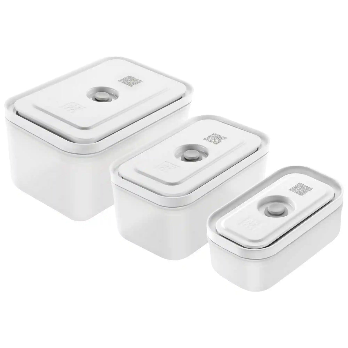 ZWILLING | S/M/L / 3-pc, Vacuum Container, Plastic, Semitransparent-Grey | Fresh & Save