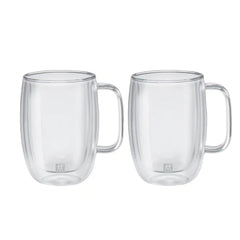 ZWILLING | 15-oz-/-2-pc  Latte Glass Mug Set | Sorrento Plus Double Wall Glassware
