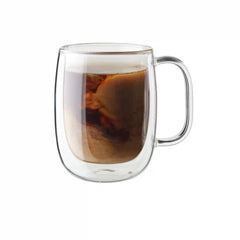 ZWILLING | 12-oz-/-2-pc  Coffee Glass Mug Set | Sorrento Plus Double Wall Glassware