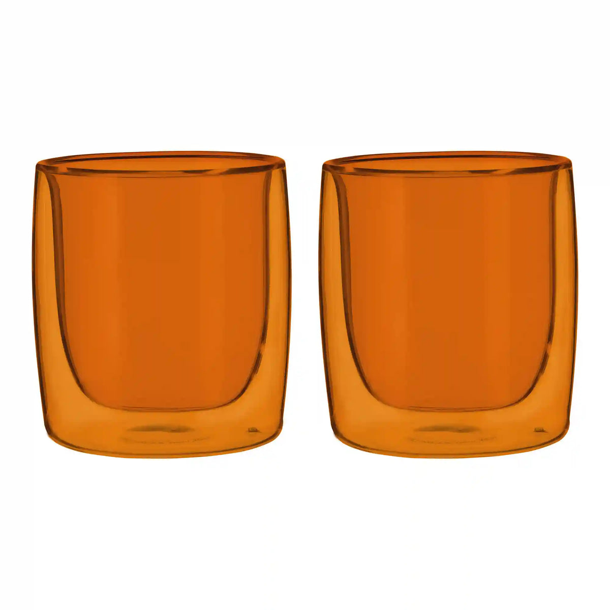 ZWILLING | 2-pc Tumbler Glass Set - Amber, Double Wall  | Sorrento Bar