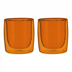 ZWILLING | 2-pc Tumbler Glass Set - Amber, Double Wall  | Sorrento Bar