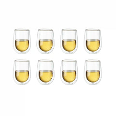 ZWILLING | 10-oz / 8-pc  Stemless White Wine Glass Set | Sorrento Double Wall Glassware
