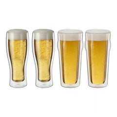 ZWILLING | 4-pc, Beer Glass Set | Sorrento Double Wall Glassware