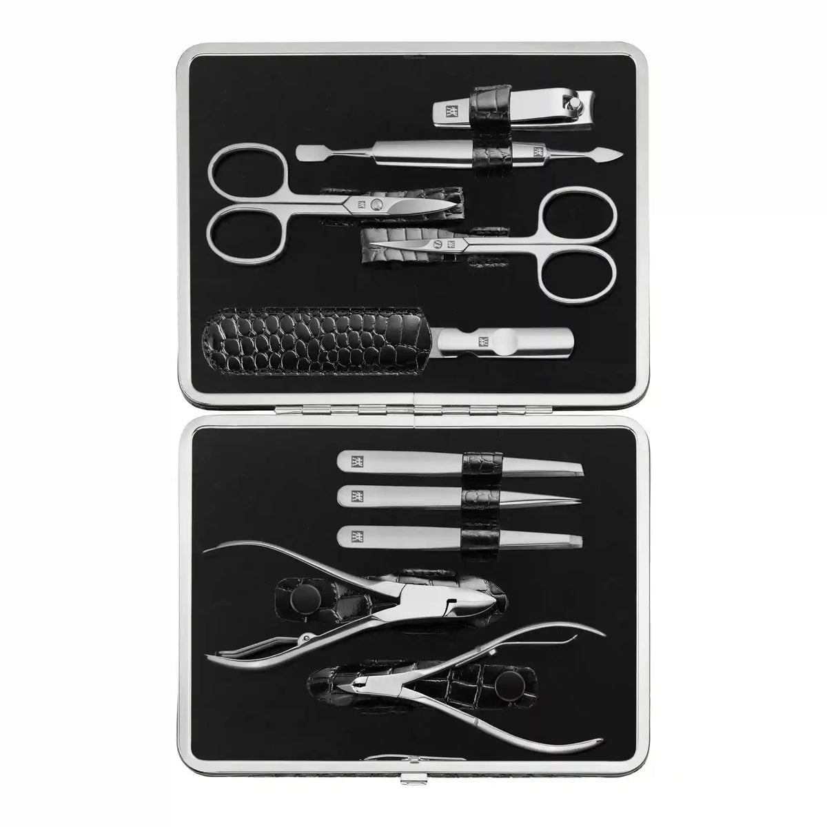 ZWILLING | 10-pc, Matte Black, Leather, Manicure Pedicure Set | CLASSIC