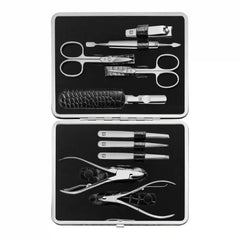 ZWILLING | 10-pc, Matte Black, Leather, Manicure Pedicure Set | CLASSIC
