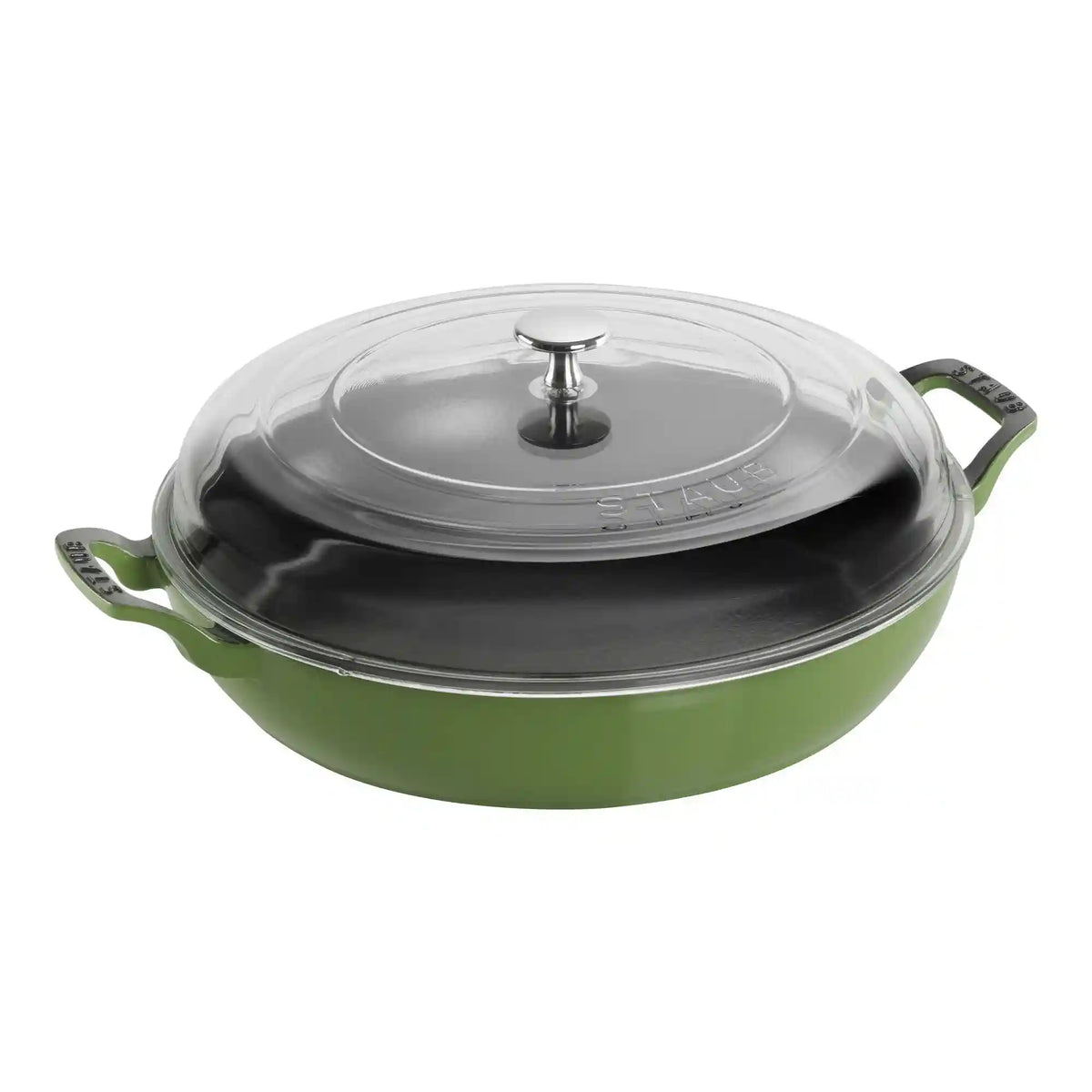 Staub | 3.5 qt, Braiser With Glass Lid, Pistachio | Cast Iron