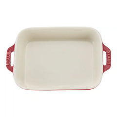 Staub | 7.5-x 6.5-inch, Rectangular, Baking Dish, Rustic Red | Stoneware