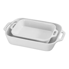Staub | 4-pc, Baking And Bowl Set, White | Stoneware