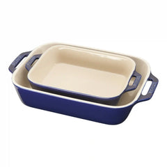 Staub | 4-pc, Baking And Bowl Set, Dark Blue | Stoneware