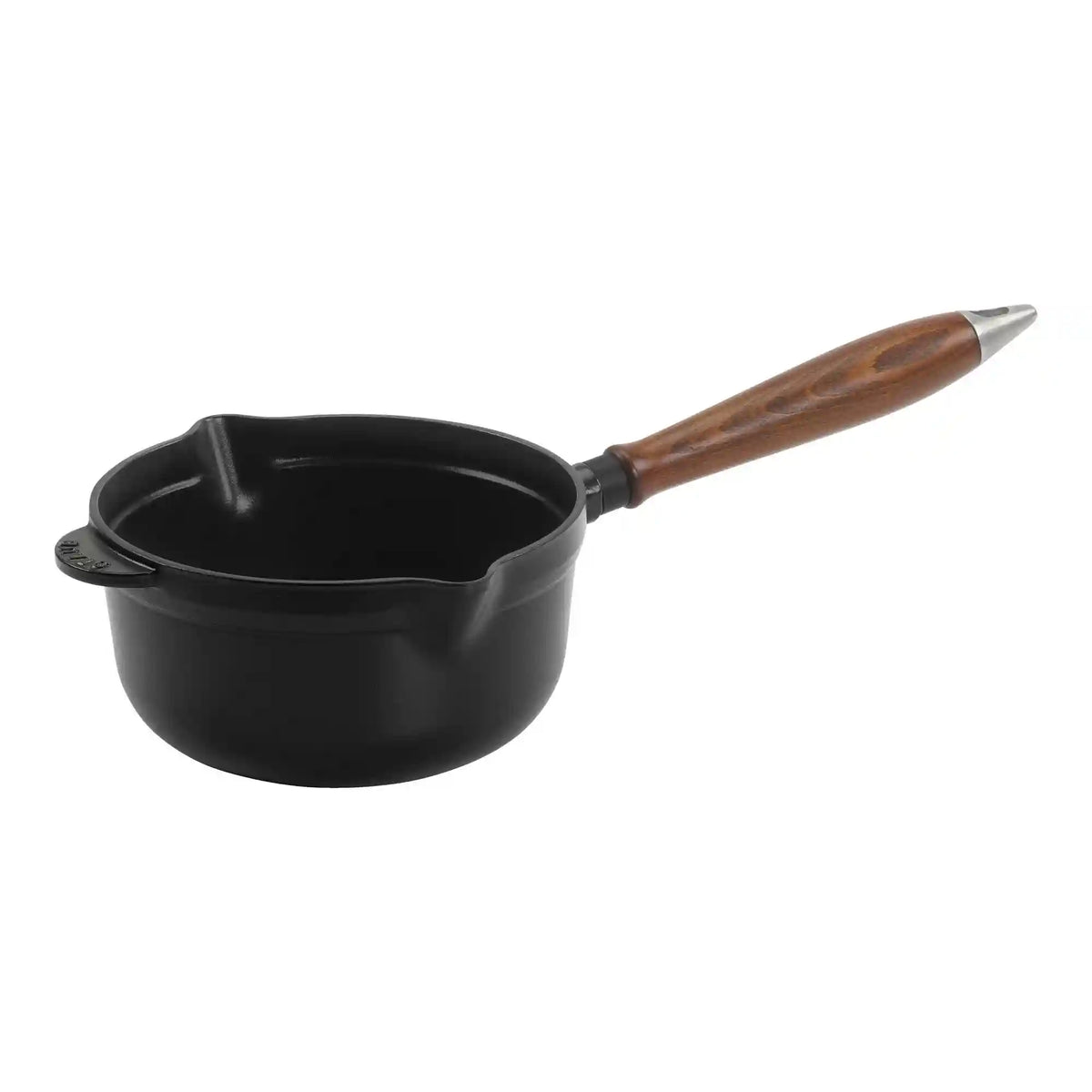 Staub | 2 qt Sauce Pan With Wooden Handle, Cast Iron  | Cast Iron