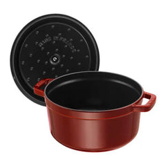 Staub | 13.25 qt, Round, Dutch Oven, Grenadine | Cast Iron